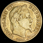 10 франков 1868 (Франция) BB