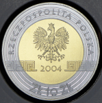 10 злотых 2004 "XXVIII летние Олимпийские игры 2004 года в Афинах: Дискобол" (Польша)