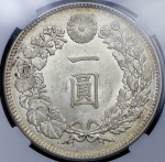 1 йена 1904 (Япония) (в слабе)