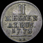 2 альбуса 1778 (Гессен-Кассель)