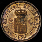 2 сентимо 1904 (Испания)