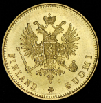 20 марок 1891 (Финляндия) L