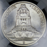 3 марки 1913 "100-летие битвы при Лейпциге" (Саксония) (в слабе) Е