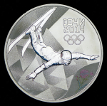 3 рубля 2014 "XXII Олимпийские зимние игры 2014 года в Сочи: Фристайл" СПМД