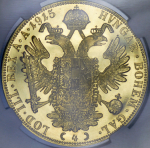 4 дуката 1915. Рестрайк (Австрия) (в слабе)