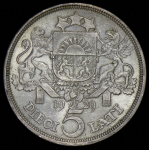 5 лат 1929 (Латвия)