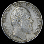 Двойной талер 1871 "Реставрация Ульмского собора" (Вюртемберг)