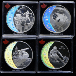 Набор из 10-ти сер  монет 25 долларов "Зимние Олимпийские игры 2010" (Канада) (в п/у)