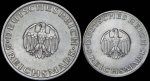 Набор из 2-х сер. монет 1929 "Лессинг" (Германия)