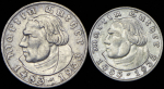 Набор из 2-х сер. монет 1933 "450 лет со дня рождения Мартина Лютера" (Германия)