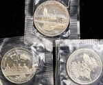 Набор из 3-х монет 3 рубля "Великая Отечественная Война" (в запайках)