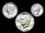 Набор из 3-х сер. монет 1976 "200-летие США" (США)