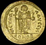 Солид. Маврикий Тиберий. Византия