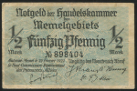 1/2 марки 1922 (Мемель, Литва)