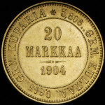 20 марок 1904 (Финляндия) L