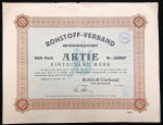 Акция 1000 марок 1921 "Rohstoff-Verband" (Германия)