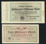 Набор из 4-х бон 1923-1924 (Германия)