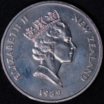 1 доллар 1989 "XIV Игры Содружества 1990 - Гимнаст" (Новая Зеландия)