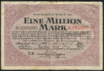 1000000 марок 1923 (Дюрен. Столберг)