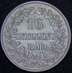 16 скиллингов 1856 (Дания)