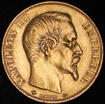 20 франков 1860 (Франция) BB