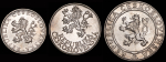 Набор из 3-х сер. монет "10 лет освобождению от Германии" (Чехословакия)