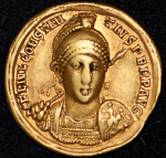 Солид. Констанций II. Византия