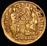 Солид. Констанций II. Византия