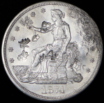 1 доллар 1874 (США) (надчеканы)