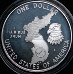 1 доллар 1991 "38-я годовщина войны в Корее" (США)