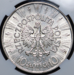 10 злотых 1937 (Польша) (в слабе)