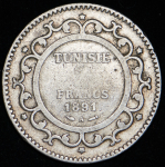 2 франка 1911 (Тунис)