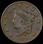 1 цент 1831 (США)