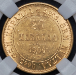 20 марок 1904 (Финляндия) (в слабе) L