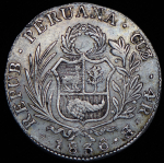 4 реала 1836 (Перу) B