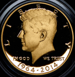 1/2 доллара 2014 "50 лет выпуску полдоллара "Кеннеди"" (в п/у)