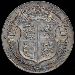 1/2 кроны 1909 (Великобритания)