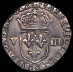 1/8 экю 1601 (Франция)