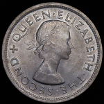 1 крона 1953 "100 лет со дня рождения Сесиля Родса" (Южная Родезия)