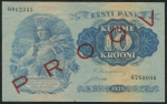10 крон 1928. ОБРАЗЕЦ (Эстония)