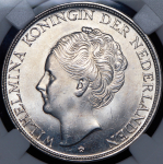 2 1/2 гульдена 1944 (Кюрасау) (в слабе)