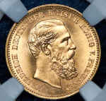 20 марок 1888 (Пруссия) (в слабе) А