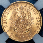 20 марок 1888 (Пруссия) (в слабе) А