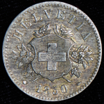 20 рапенов 1850 (Швейцария) BB