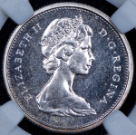 25 центов 1967 (Канада) (в слабе)