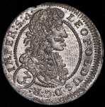 3 крейцера 1704 (Богемия)