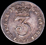 3 пенса 1762 (Великобритания)