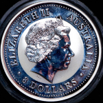 8 долларов 2004 "Год обезьяны" (Австралия)