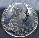 Талер 1780. Рестрайк (Австрия) (в слабе)