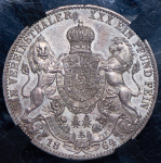 Талер 1864 (Гановер) (в слабе)